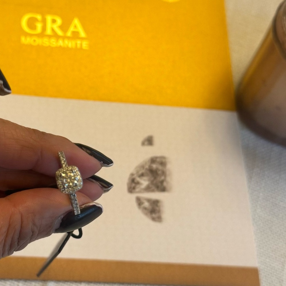 Moissanite Neo Ring New Tag Lab Diamond